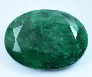 Piedra preciosa suelta ovalada de 442,5 quilates natural enorme verde esmeralda de Zambia certificada AGL - Imagen 1 de 6