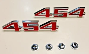 Chevelle El Camino 454 1970 1971 1972 emblemas guardabarros nuevo par 70 71 72 - Imagen 1 de 5