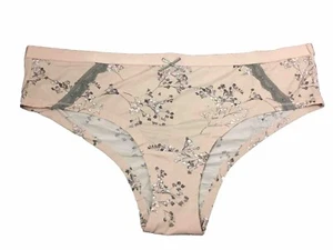 NEW Cacique Extra Soft Cheeky Panty Pink Gray Floral Ruched Back Size 18/20 - Picture 1 of 6