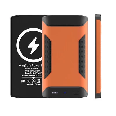 Outdoor Shockproof Magsafe Wireless Quick Charger Power Bank For iPhone 13 12 - Image 1 of 4