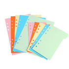 5Pcs Refills 6 Hole Blank Colorful Paper for A5 A6 Loose Leaf Binder Notebook
