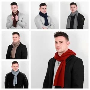 Herren Schal Luxus Zigarettenanzünder Kaschmir & Merino Wollmischung 30.5x165cm - Bild 1 von 46
