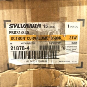 Sylvania FB031/835 Octron Curvalume 3500K 31W T8 Medium Pin 218789-4, Case of 15 - Picture 1 of 8