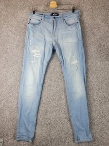 Hollister Super Skinny Men Jeans Size 32 X 32 Light Wash - Picture 1 of 8