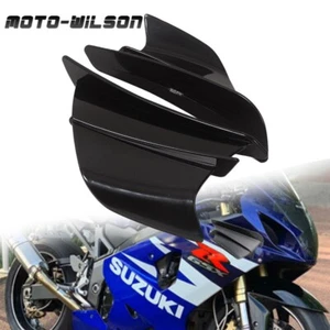 Motorcycle modification refitted carbon fiber fixed wing - All black - Picture 1 of 14