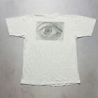 Vintage 90s MC Escher Skull in Eye Art Tee Single Stitch T Shirt Oneita Tag RARE