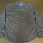 Levis Button Shirt Size Medium Blue Floral Long Sleeve Western 3Lglw1637