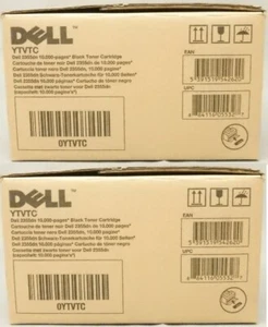 2 New Genuine Dell YTVTC Black Toner Cartridge 2355DN 10K Page High Yield NO BOX - Picture 1 of 1