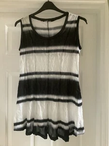 ZEITLOS BY LUANA schwarz-weißes Top Gr. 2 - Bild 1 von 3