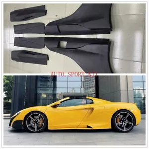 Fender Side Skirt Set Fit McLaren MP4 625C 650S Fibreglass 675LT Style - Foto 1 di 6