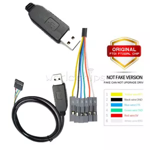1M 6Pin FTDI FT232RL USB to TTL RS232 Serial Adapter Cable for AVR ARM - Picture 1 of 25