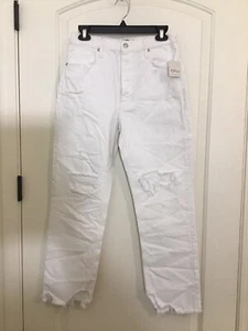 Free People We The Free Women’s Tapered Baggy Boyfriend Ripped Jeans Size 27 NWT - Picture 1 of 6