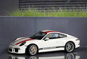 Minichamps 1:12, Porsche 911, 991 R, weiss/rot, Metall, OVP, limitiert, TOP! rar
