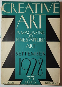 Creative Art: A Magazine of Fine & Applied Art vol 3 no 3 (septiembre de 1928) - Imagen 1 de 8