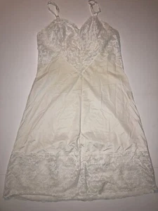 Lingerie da notte vintage Vanity Fair taglia 36 nylon medio crema - Foto 1 di 11
