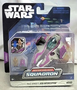 MACE WINDU’s Jedi Interceptor Series 5 #0103 Star Wars Micro Galaxy Squadron - Picture 1 of 5