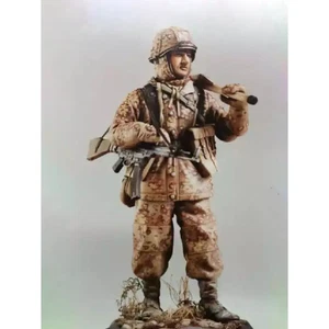 1/16 Resin Model Kit German Soldier Grenadier WW2 Unpainted - Picture 1 of 1