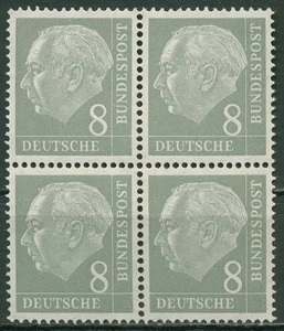 Confederazione 1954 Th. Heuss I francobolli foglio 182 x Ww blocco di 4 nuovi di zecca - Foto 1 di 1