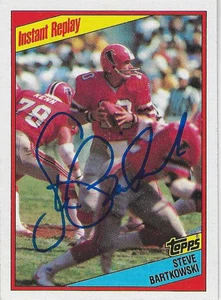Tarjeta autografiada personalmente de Steve Bartkowski Atlanta Falcons - Imagen 1 de 1