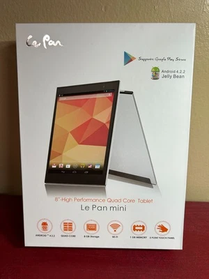 Le Pan Mini 8GB, High Perf. Wi-Fi, Silver, Complete Bundle Quad Core Tablet - Image 1 of 4