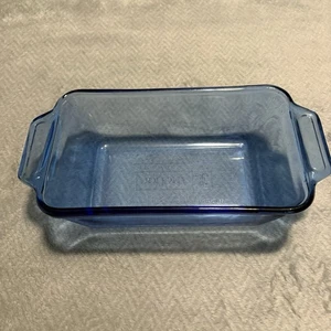 "Cazuela para hornear de vidrio azul cobalto Anchor Hocking de 1,5 cuartos de galón 5"" x 9""" - Imagen 1 de 5