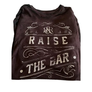Raise The Bar T-Shirt Uomo Corta Marrone Uomo XL Maglietta Iconica - Foto 1 di 2
