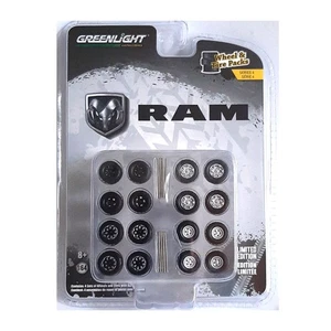 Greenlight 16070-C Reifenset "Dodge RAM" - Wheel & Tires Pack Maßstab 1:64 - Bild 1 von 1