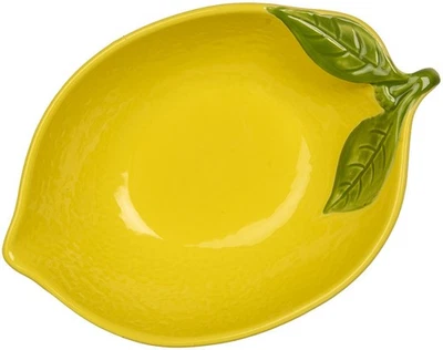 Clayre & Eef 6CEBO0084L Schale Zitrone Gelb 12x18x5 cm 225ml - Bild 1 von 2
