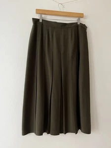 Falda Midi Caqui Colección The Edinburg Talla 18 Hecha en Escocia (32) - Imagen 1 de 9