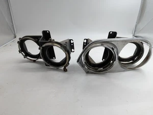 PAIR XJS TWIN HEADLIGHT MOUNTS LIGHT BRACKETS JAGUAR XJS PRE FACELIFT US SPEC - Picture 1 of 21
