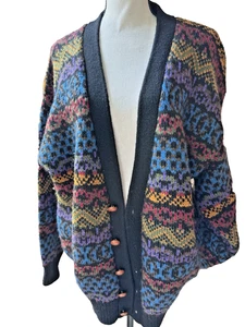 Vintage Gap Dad Grandpacore Y2K 90s Cardigan Knit Sweater Size Mens Large - Picture 1 of 14