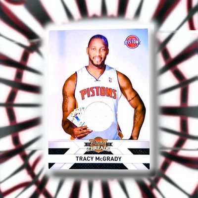 2010-11 Panini Threads Jerseys #115 Tracy McGrady Detroit Pistons HOF NBA SN/399 - Image 1 of 2