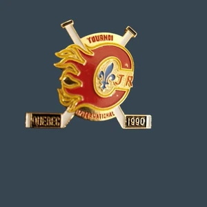 Prendedor de hockey Quebec 1990 Tournoi International Junior - Imagen 1 de 2