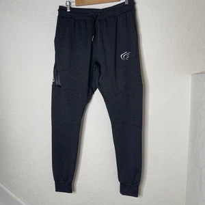 IJNIP In Jesus Name I Play Active Faith Sports Jogger Pants Mens Size S Gray - Picture 1 of 15