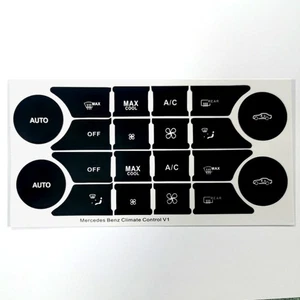 PVC Car AC Button Stickers - Picture 1 of 9