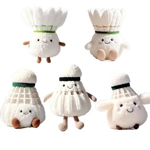 Soft Badminton Keychain Furry Bag Decor Pendant New Plush Doll Friends Gifts - Picture 1 of 13