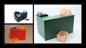 1:12 scale dollshouse miniature handmade checkout desk with well 3 to choose - Picture 1 of 4