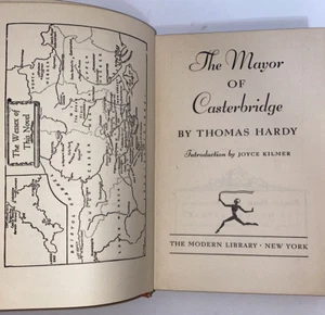 VINTAGE The Mayor of Casterbridge Thomas Hardy HC The Modern Library Book - Picture 1 of 18