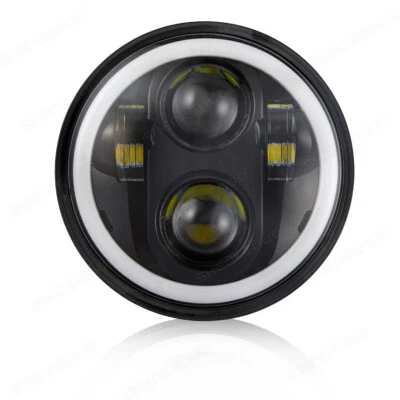 Faros LED con Halo DRL 1 pieza para motor Ducati MH900e 2001-2002 5,75" 5-3/4 pulgadas Foto 1 de 4