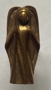 Small Bronze - Holy Figure Mary in Modern Design - 5 cm - 41 grams - Picture 1 of 3