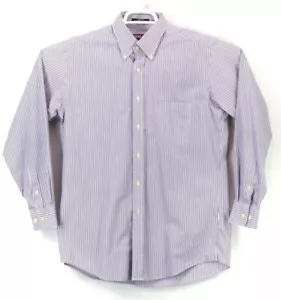 Kirkland Signature Shirt Men’s LS Button Up Collared Multicolor Striped sz 15.5 - Picture 1 of 4