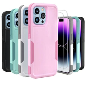 For iPhone 14 Pro Max Phone Case Shockproof Rugged Slim Cover+Screen Protector - Picture 1 of 19