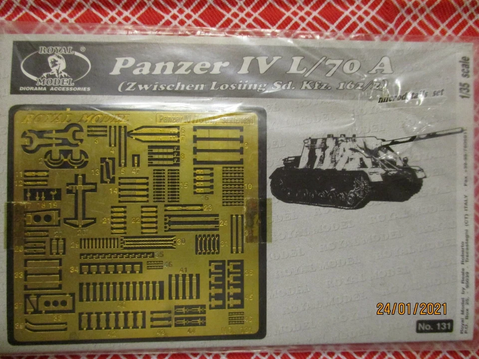 Royal model fotoincisioni per superdettaglio Pz IV L70 Sd. Kfz 162/2 - Immagine 1 di 1