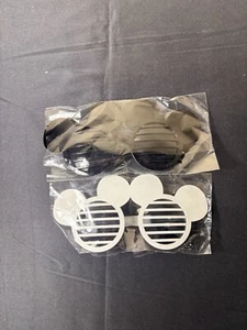 Disney Mickey Mouse Ohren Spielzeug Kunststoff Sonnenbrille Set 80er Stil Lamellen - Bild 1 von 3