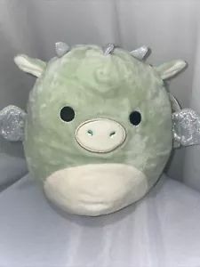 Nuevo malvavisco blando 2019 original Drew The Green Dragon Kellytoy 8" con etiquetas OG - Imagen 1 de 3