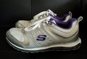 Scarpe da ginnastica donna SKECHERS SPORT REVV AIR argento/viola taglia 6 usate in ottime condizioni - Foto 1 di 8
