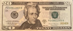 2017A 20$ Birthday Note PD48811950B Crispy (8/1/1950) - Bild 1 von 2
