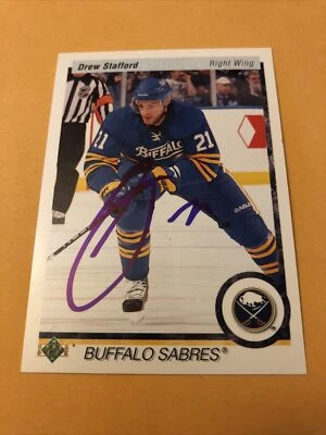 Drew Stafford Signed Buffalo Sabres Card Foto 1 de 2