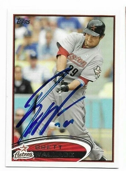 2012 Topps BRETT WALLACE Signed Card AUTOGRAPH RC ASTROS - Image 1 of 1