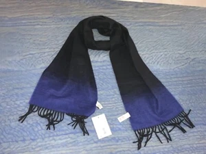 100 % AUTHENTISCH PAUL SMITH 100 % KASCHMIR BLAU UNISEX SCHAL, NEU, HERGESTELLT IN UK - Bild 1 von 4